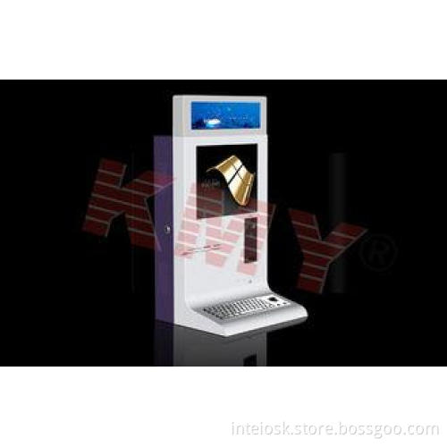 Interactive Multi Touch LED Card Dispenser Airport Kiosk Wi